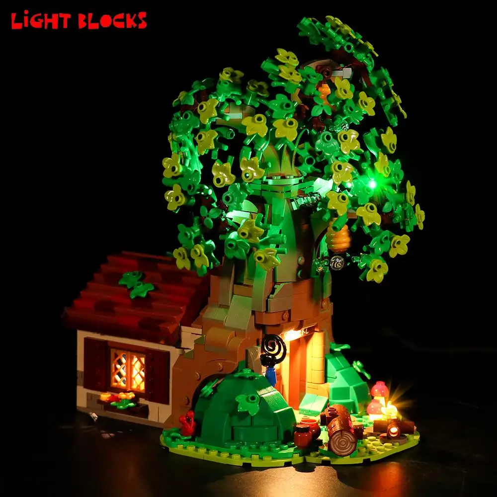 Diodo emissor de Luz, Kit para 21326 Urso Winnie Casa na Árvore Pooh Blocos de Construção Apenas a Iluminação de qualquer Modelo