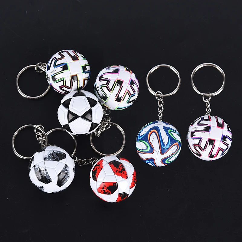 Novo 3D Sports Football chaveiros, Lembranças de Couro PU de Chaveiro, para os Homens Fãs de Futebol Chaveiro Pingente Namorado Presentes
