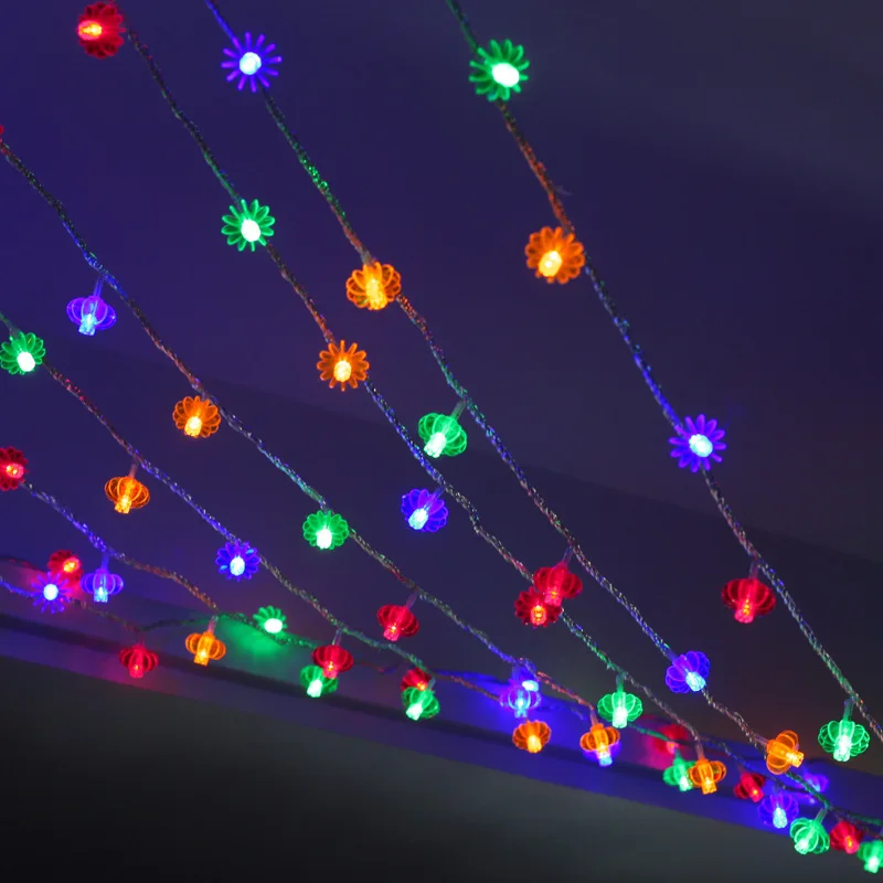Características chinesas lanterna cadeia de decoração exterior de cor monocromático de luz cadeia