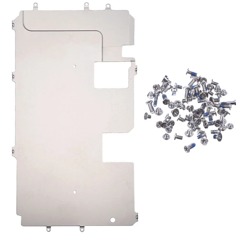 2pcs/Tela de LCD de Volta suporte de Metal Placa de Blindagem + conjunto completo de parafusos para iPhone 7 7 e 8 Plus