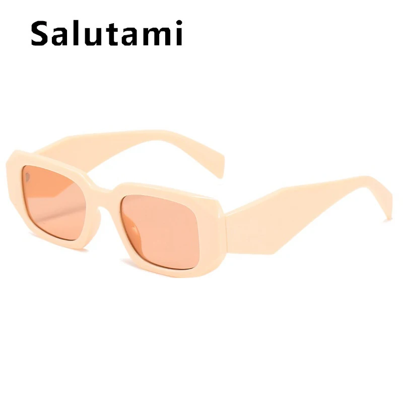 Nova Moda Bege Preto Óculos De Sol Para Mulheres Gradiente Elegante Pequena Praça De Óculos De Sol Feminino 2021 Marca Preta Irregular Óculos