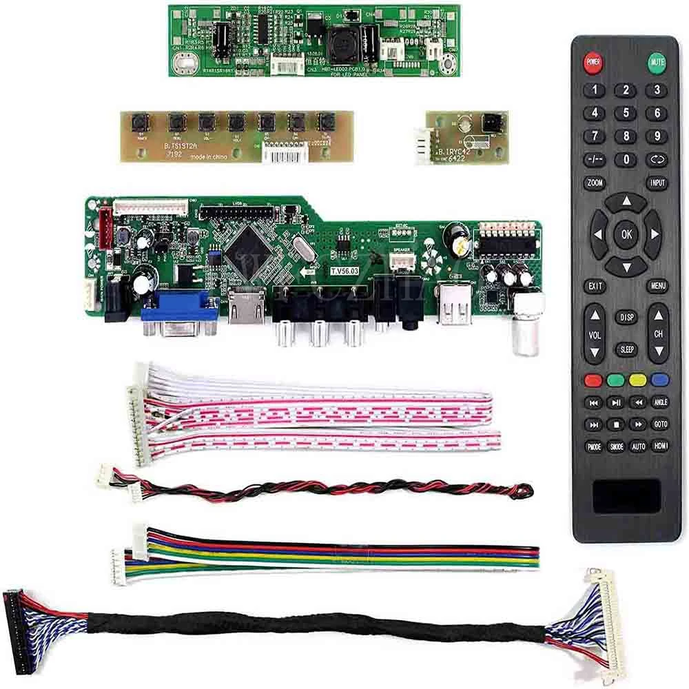 Lwfchao Monitor Kit para M195RTN01.0 M195RTN01.1 TV+HDMI+VGA+AV+USB Ecrã LCD LED de Controlador de Placa de Driver