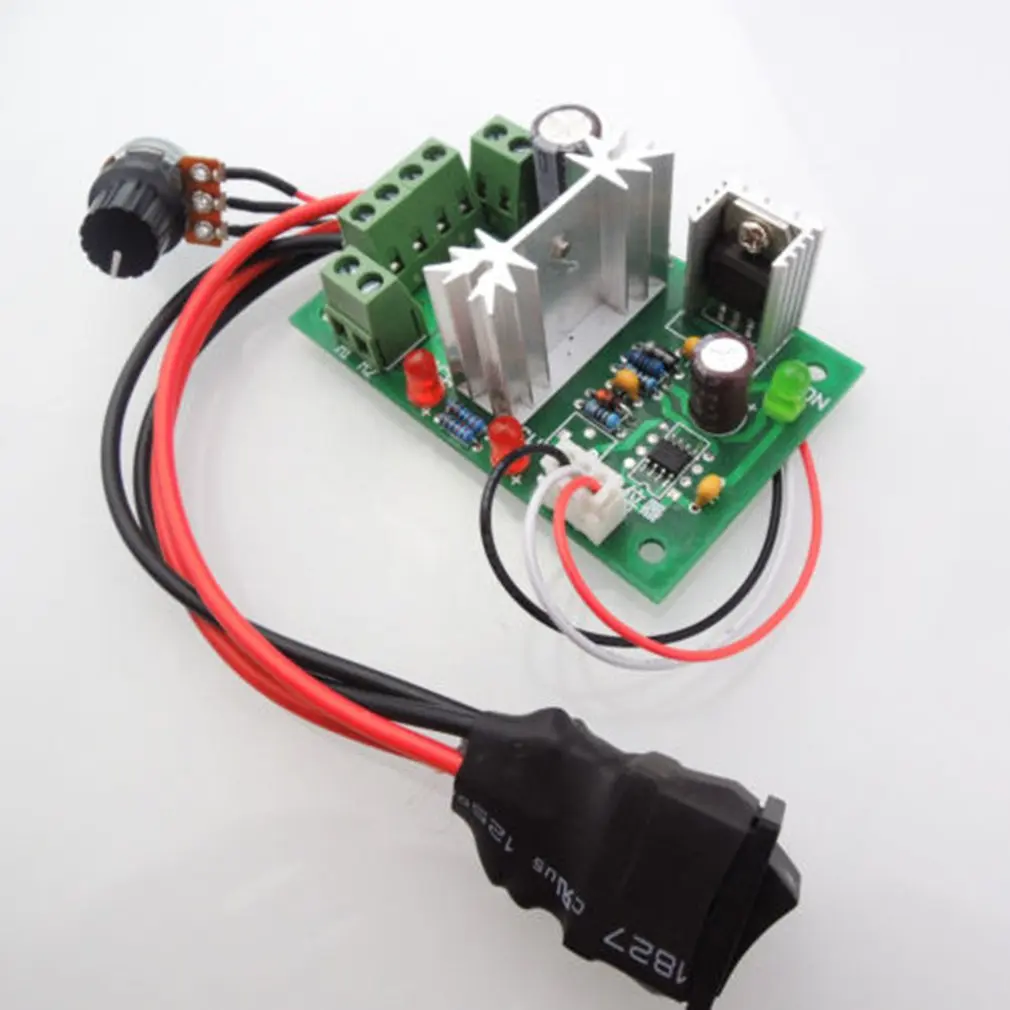 10V-12V 24V, 36V E Inversa do Interruptor Pwm Controlador de Dc Dc Motor Governador Controlador de Velocidade Regulador de Mudar