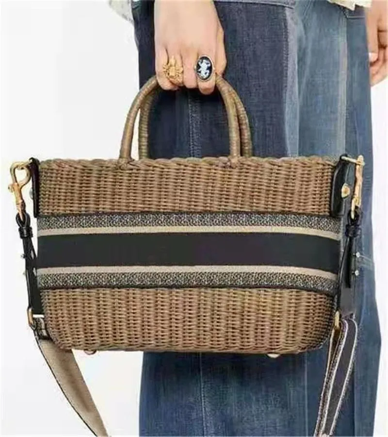 2021 verão mais recentes da marca-nome feminino saco de tecido de grande saco de compras um must-have para senhoras em férias bolsa