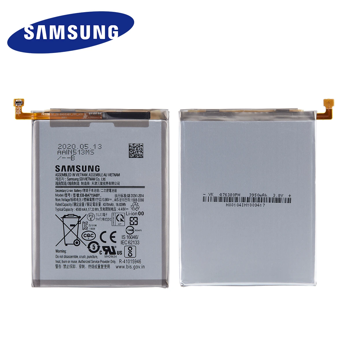SAMSUNG Original EB-BA715ABY 4500mAh Substituição da Bateria Para Samsung Galaxy A71 SM-A7160 A7160 Baterias do telefone Móvel