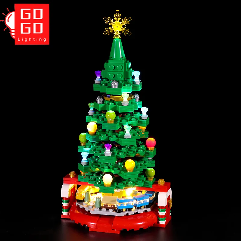 GOGOMOC Marca DIODO emissor de Luz Até Kit Para o Lego 40338 árvore de Natal Brinquedos (Só a Luz Não Modelo)