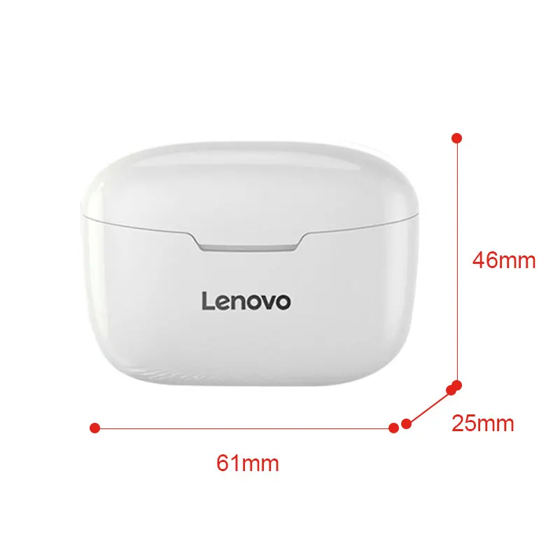 A Lenovo XT90 V5.0 Bluetooth Fones de ouvido sem Fio Invisível no ouvido intra-Auricular Inteligente de Redução de Ruído para todos os Celulares e Computadores