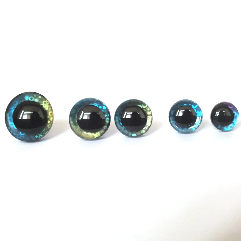 20pcs/lote 12-25mm Novo arco-íris de Glitter Brinquedo Olhos de segurança do brinquedo olhos amigurumi