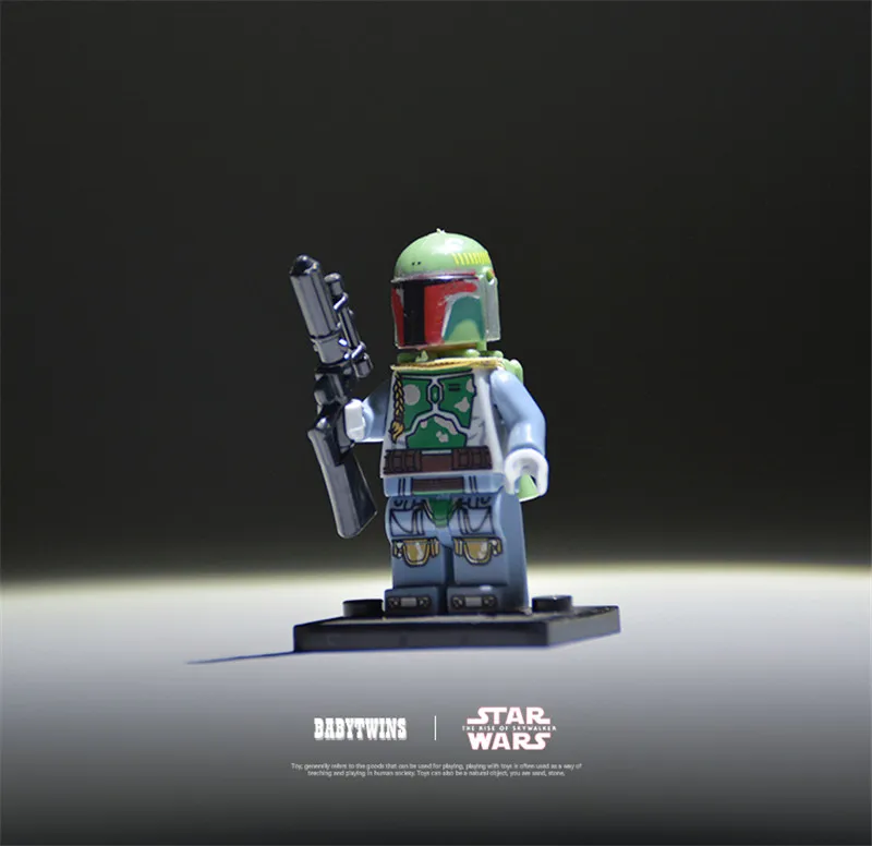 10piece 5-6cm de Star Wars Stormtrooper R2D2 C3PO Leia Figuras de Ação Educacional a Construção de Blocos de Tijolo de Brinquedos Para Crianças de presente