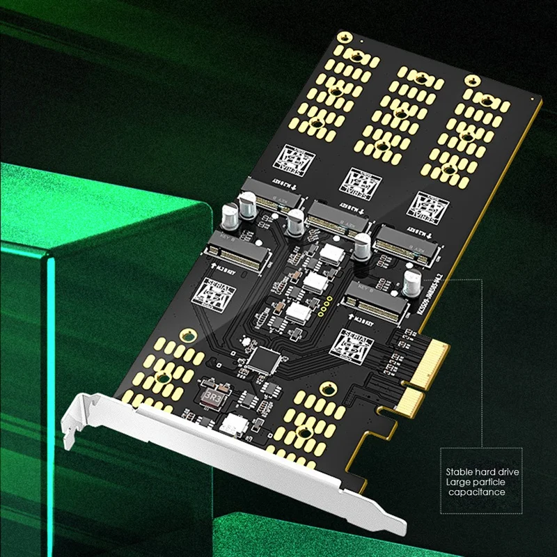 MAIWO KCSSD9 M. 2 Nvme SSD Adaptador de Cartão PCIE X4 SATA para Desktop placa-Mãe do Computador M. 2 SATA de Cinco em Disco Placa de Expansão