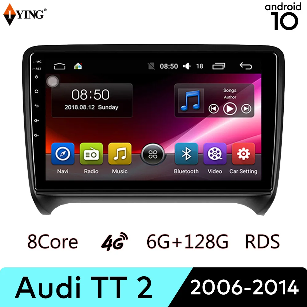 Datong Android Rádio do Carro para Audi TT Mk2 8J 2006-sem Fio Carplay Leitor Multimédia Auto Rádio 4G Lte QLED Nenhum DVD 2Din