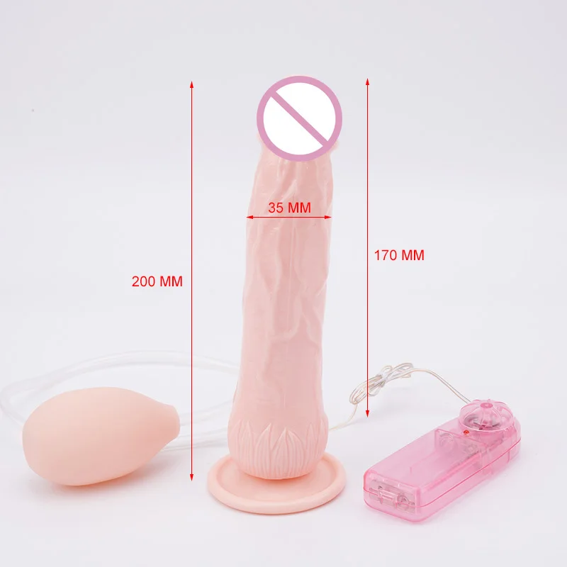 Erótico Ejacular Realista Vibrador Vibrador Strapon Gozadas Pênis com ventosa Vibrador na Vagina Anal Pau Adultos Brinquedos Sexuais para a Mulher