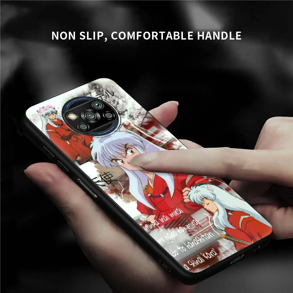 Inuyasha Anime caixa do Telefone do Silicone Para o Xiaomi Mi Poco X3 NFC M3 11 9T 10T Nota 10 Pro Lite CC9E Soft Shell Tampa Fundas Capa