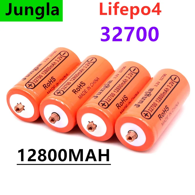 Novo Original 32700 12800mAh 3.2 V lifepo4 Bateria Recarregável Profissional Fosfato do Ferro do Lítio de Bateria com parafuso