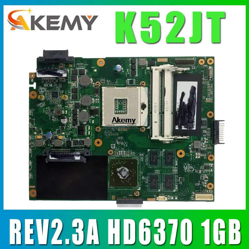 K52JT-mãe Para Asus K52JU K52J A52J K52JR K52 K52JE X52J Laptop placa-mãe placa-mãe REV2.3A HD6370 1GB