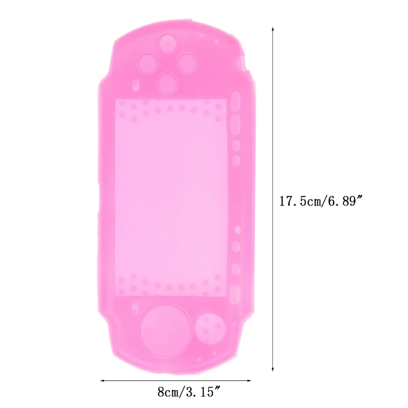 Silicone macio, o Protetor do Corpo de Pele Caso Capa Para Sony PSP 2000 3000 Console