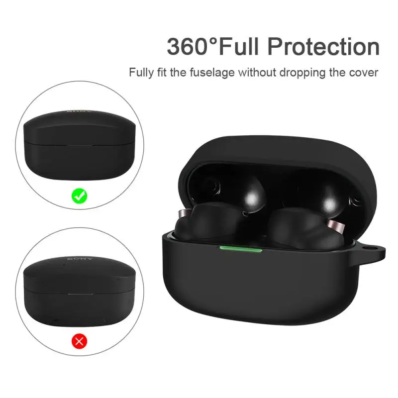 Caixas do Silicone Para SONY WF-1000XM4 Bluetooth sem Fio do Fone de ouvido Capa Protetora Para SONY Fone de Carregamento Caixa à prova de Poeira Caso