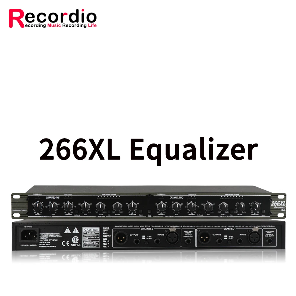 GAX-266 sistemas de Som equipamento de dj de áudio Profissional de precisão maximizer de canal duplo compressor limitador 266XL alto-falante limitador