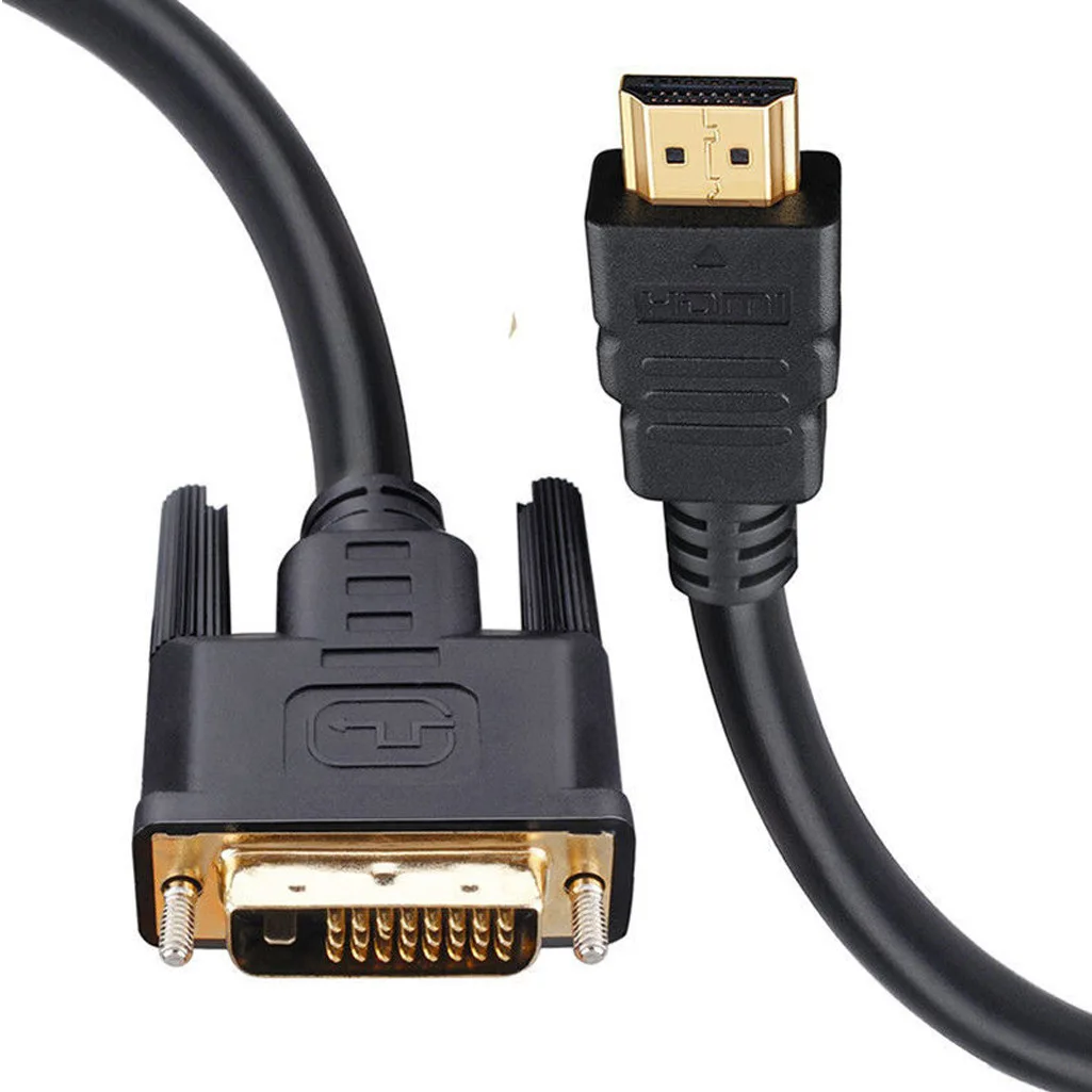 Compatível com HDMI Para DVI Linha HDMI -Computador de TV 1080p Puro Cobre Banhado a Ouro 24+1 de Oxigênio Livre no HD do Cabo