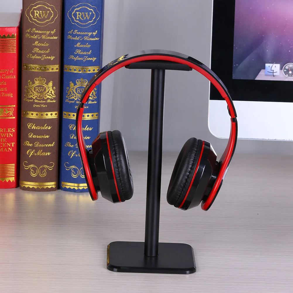 Universal Fone de ouvido Titular de Alumínio de Fone de ouvido Fone de ouvido para Jogos apresentação do ambiente de Trabalho Stand Suporte de Rack Cabide 230x110x25mm