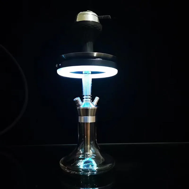 Shisha cachimbo de água de sucção Magnético LED, Luzes de Água Fumar Cachimbo Narguilé Chicha Acessórios para Clube/KTV/Bar/Festa