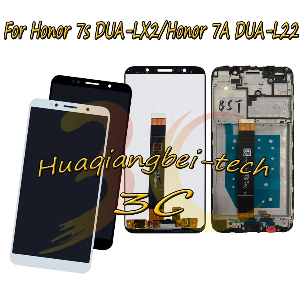 Para o Huawei Honor 7s DUA-LX2 Tela LCD Touch screen Digitalizador Assembly Com Moldura Para o Huawei Honor 7A ( 5.45 polegada ) DUA-L22