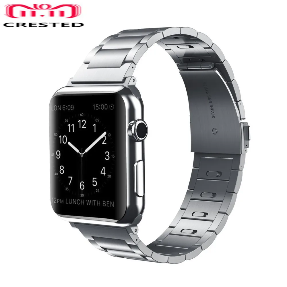 Cinta de aço inoxidável Para a Apple faixa de Relógio da apple assista 5 4 3 44mm/40mm 42mm/38mm iwatch banda 5 correa relógio de pulseira Acessórios