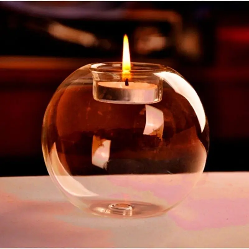 Vidro de cristal de Suporte de Vela de Decoração de Velas Transparentes Casamento Romântico Barra de Festa Decoração de Casa de decoração de Mesa de Creat