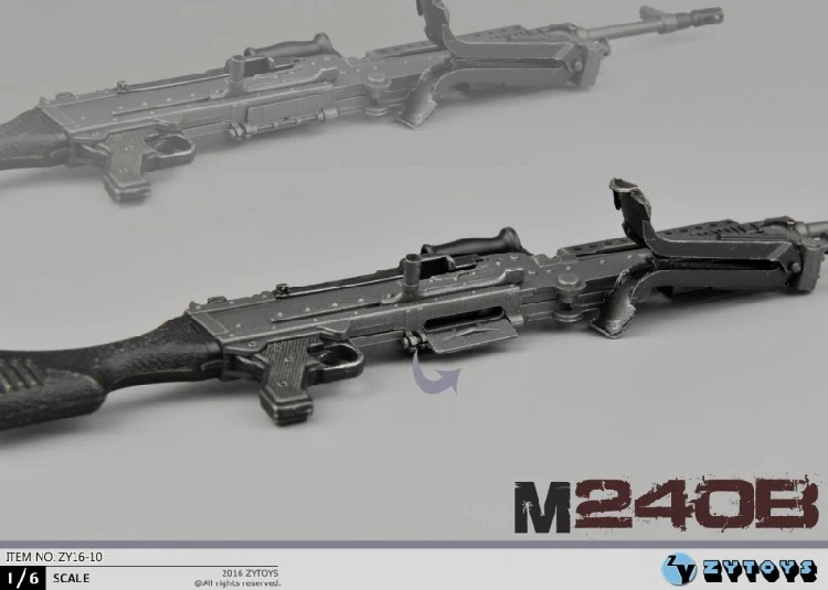 ZYTOYS 1:taxa de 6 M240 ZY16-10 arma: um modelo de 12 polegadas figura de ação