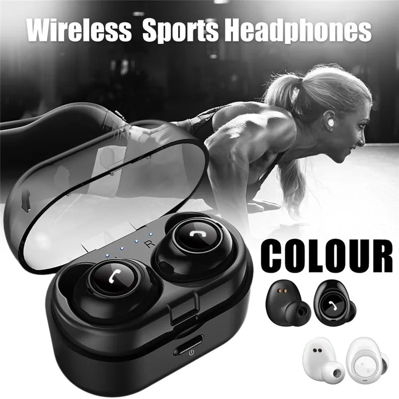 CP7 TWS Fones de ouvido Bluetooth 5.0 fones de Ouvido sem Fio Super Bass Mãos Livres Microfone Duplo Mini Bonito de Fone de ouvido para Smartphone