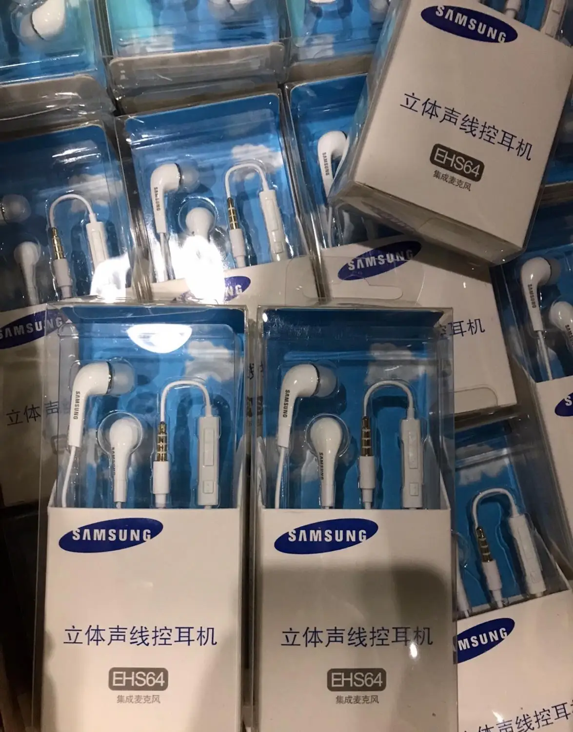 SAMSUNG Original Fone de ouvido EHS64 com Fio de 3,5 mm De ouvido com Microfone para Samsung Galaxy S8 S8Edge smartphone huawei
