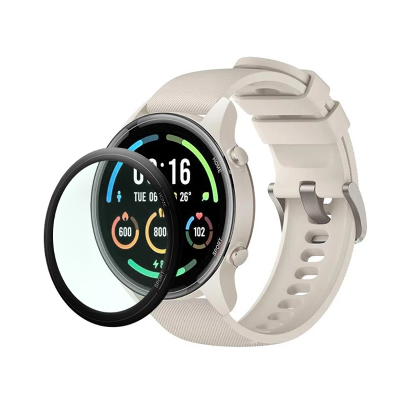 3D Full Borda Suave Película Protetora Capa de Proteção Versão Smartwatch Protetor de Tela Para o Xiaomi Mi Smart Watch Cor de Esportes