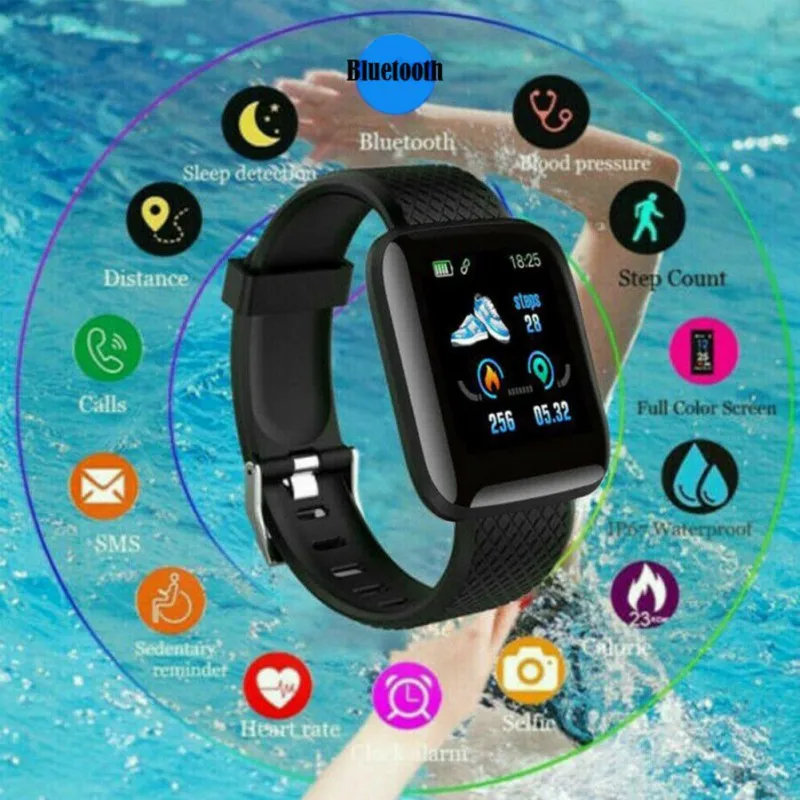 Smart Watch frequência Cardíaca Pressão Arterial IP67 Impermeável Pedômetro Monitor de Sono Pulseira de recém-Chegados de Venda Quente Dropshipping