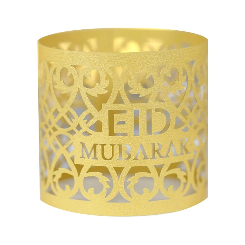 100pcs Oco Flameless Vela Eletrônica Abajur Eid Mubarak Decoração H056