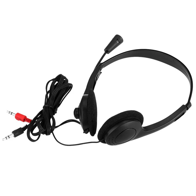Novo 3,5 mm Estéreo com Fio Fone de ouvido com Cancelamento de Ruído do Fone de ouvido Com Microfone Headset para Jogos Para Computador Portátil Acessórios da área de Trabalho