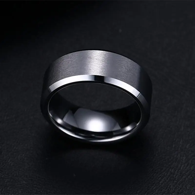 Moda Charme Jóias anel de homens de aço inoxidável, Anéis Negros, Para as Mulheres