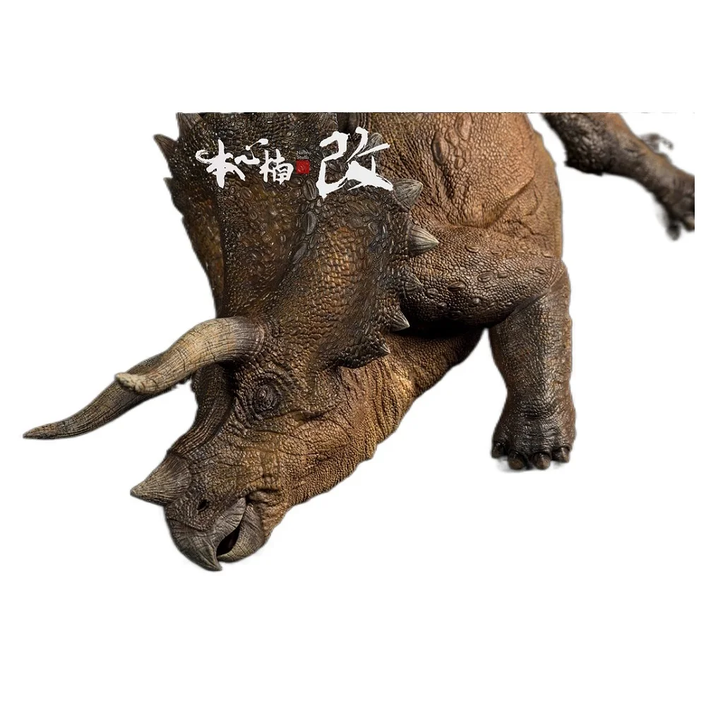 Em Estoque 1:35 Nanmu Doente Triceratops Pesada Lança De Dinossauros Modelo Animal Pré-Histórico Brinquedo Doente Versão