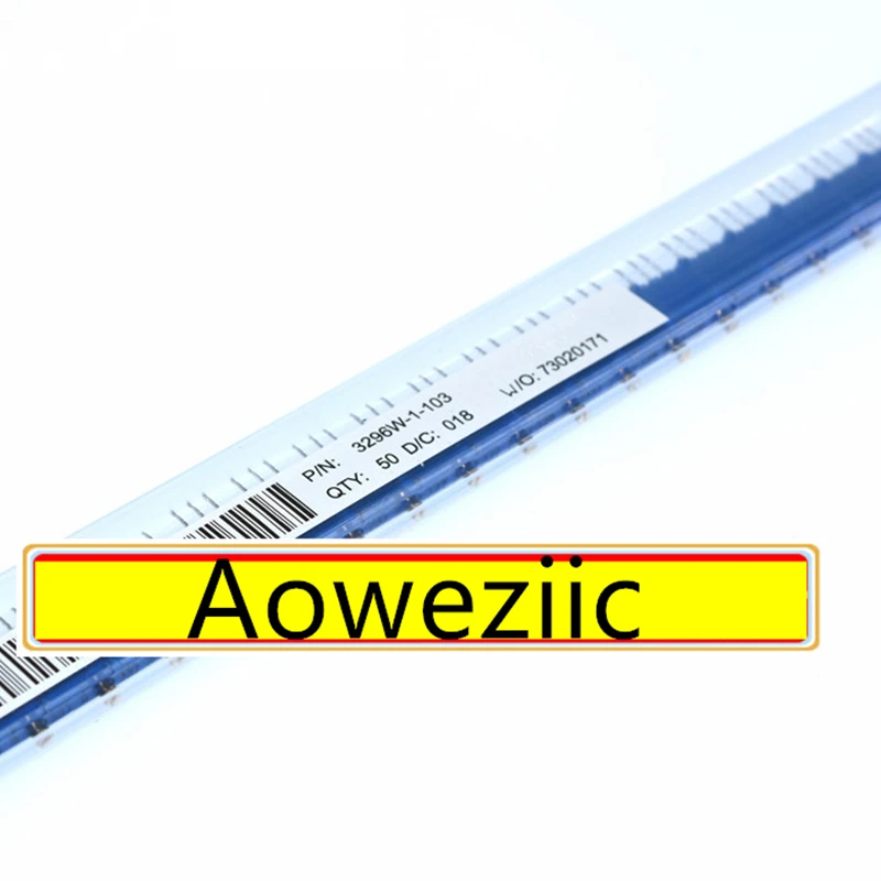 Aoweziic 10Pcs 3296W-1-100LF 10R 200 20R 500 50R 101 100R 201 200R 501 500R 10 20 50 100 200 500 ohm Ajustável potenciômetro