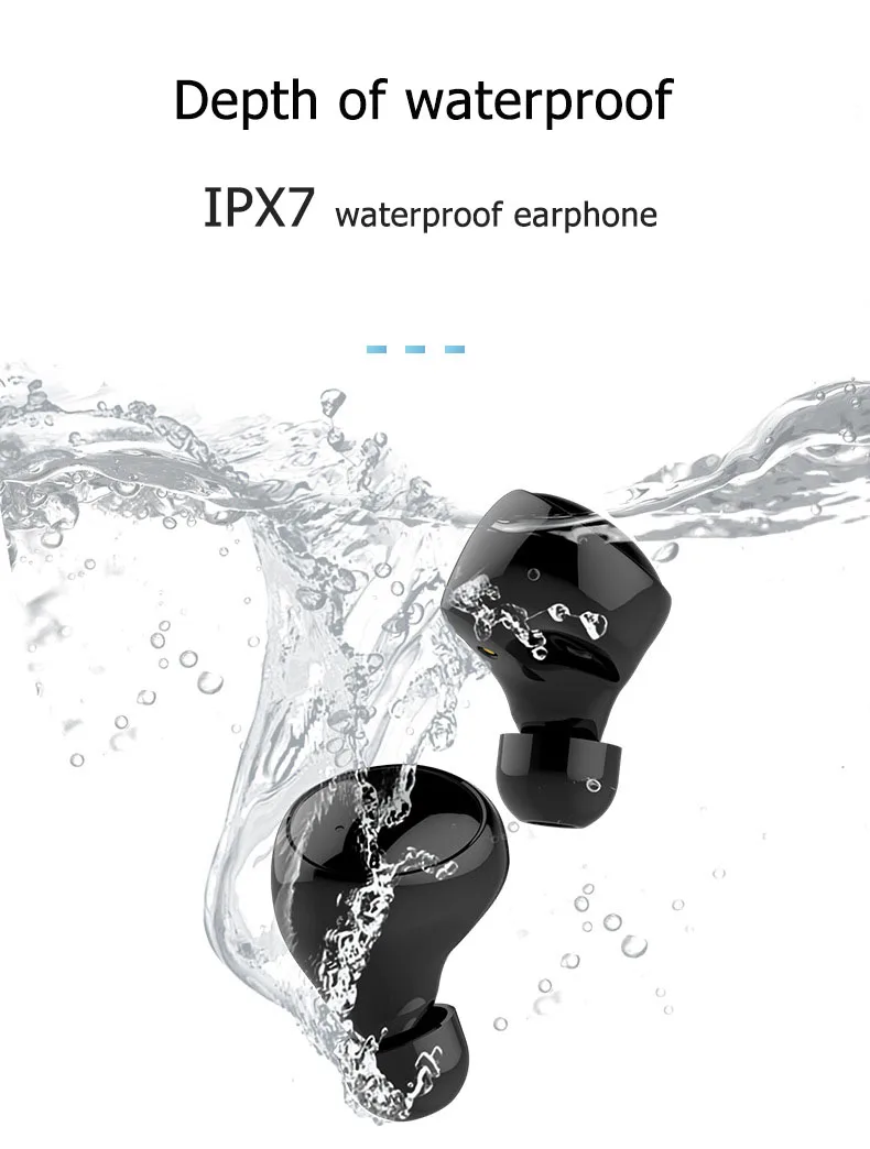 C5S TWS sem Fio Fone de ouvido Fones de ouvido Bluetooth IPX8 Impermeável Fone de ouvido com Cancelamento de Ruído HD Chamada de hi-fi Estéreo de Fones de ouvido Para o Iphone