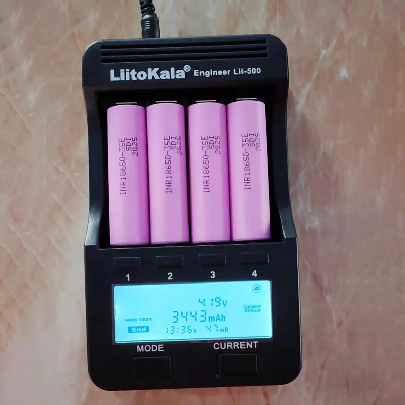 1-20PCS 35E de alimentação original 18650 bateria de lítio 3.7 v 3500mAh 25A alta potência INR18650 para ferramentas elétricas