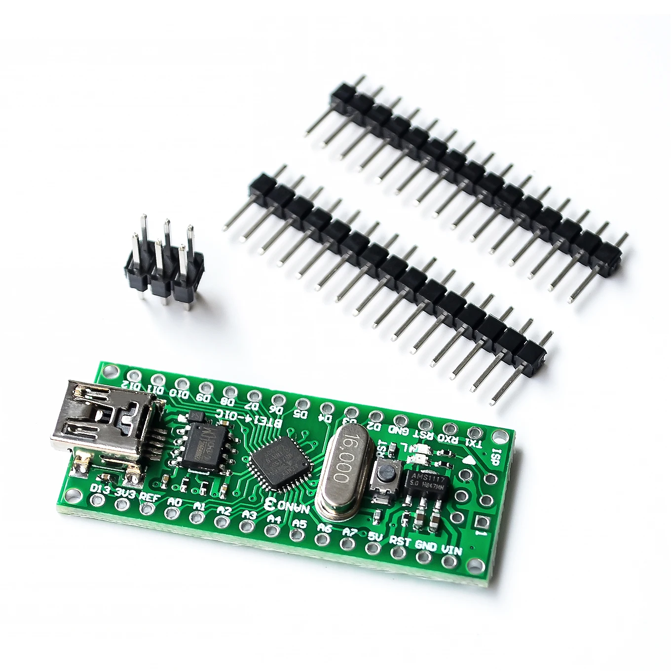 Nano V3.0 3.0 ATmega168 CH340G CH340 Mini USB Interface UART Placa do Micro controlador Módulo Para o Arduino 3,3 V 5V Microcontrolador