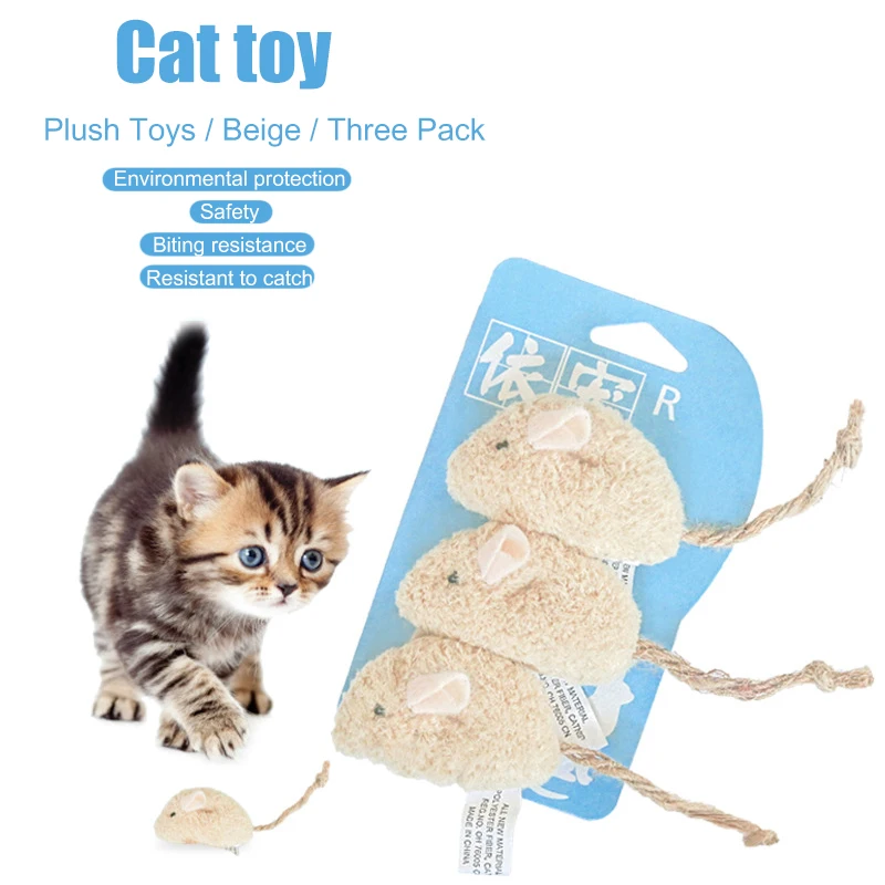 3Pcs Brinquedos do Gato Falso Mouse Com Catnip Interativo Mini Engraçado de Animal Jogando Brinquedos Para Gatos Gatinho Simulação de Pelúcia Ratos de Brinquedo