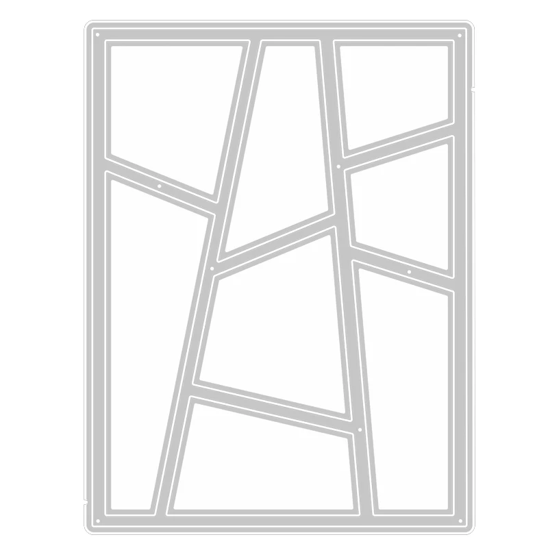 2020 Novo Retângulo Quadro de Tijolo Plano de Corte de Metal Morre Para DIY Álbum Decorativos Cartão de Scrapbooking Sem Carimbo