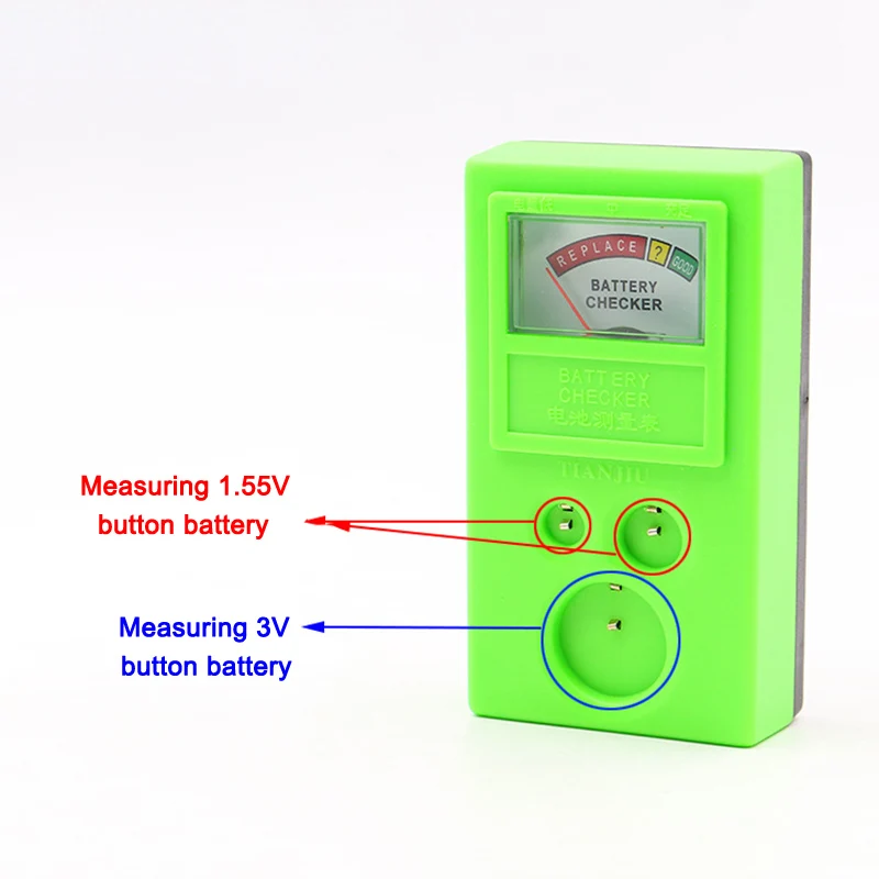1.55 V 3 V Botão Testador de Bateria Portátil, Relógio Bateria do Relógio de Medição de Ferramenta de VC