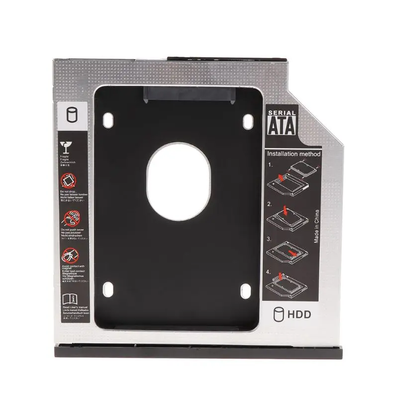 Novo 9,5 mm SATA HDD 2 Caddy disco Rígido para lenovo Thinkpad T400 T410 T420s W500 77UB