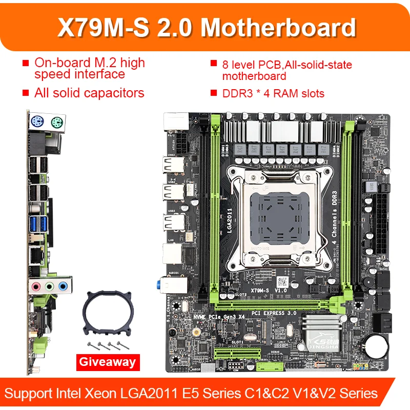 Placa-mãe X79 conjunto com o Xeon E5-2630 V2 CPU LGA2011 combos 2*8GB = 16GB 1333Mhz memória RAM DDR3 GTX960 4GB cooler combinação