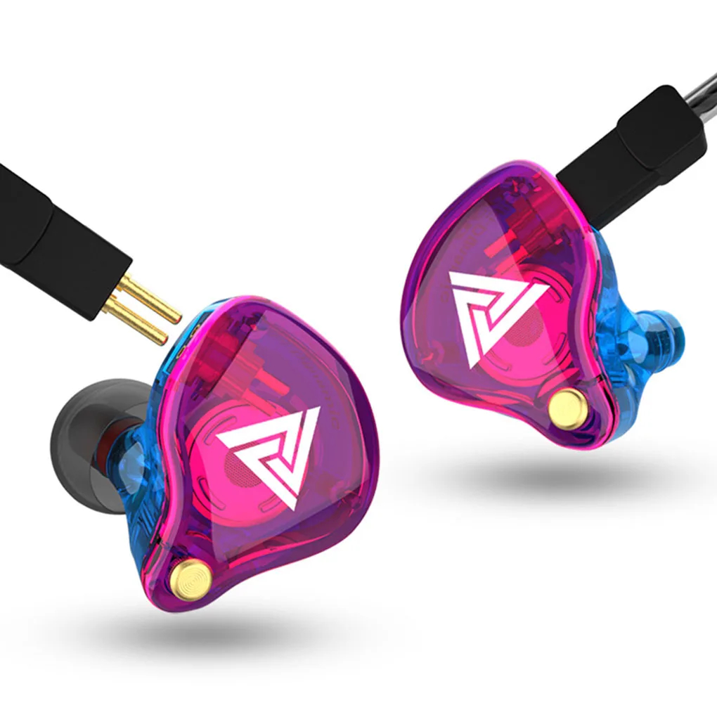 Nova marca QKZ VK4 Fone de ouvido com Fios de Fones de ouvido Sport hi-fi de Baixo de Cancelamento de Ruído No Ouvido Fone de ouvido Destacável Cabo do Fone de ouvido Com Microfone