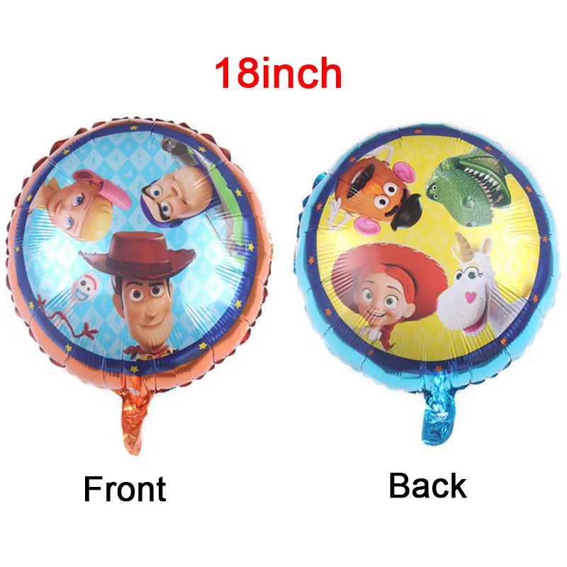 1pcs Toy Story Tema de 18 polegadas de Folha de Alumínio Balão do Chuveiro de Bebê Meninos Festa de Aniversário, Decoração de Casamento Colorida Balão de Abastecimento
