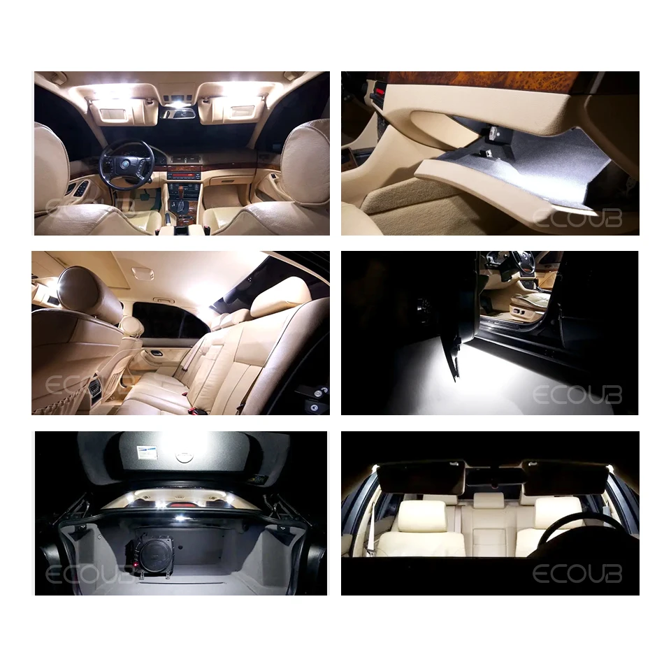 23Pcs para a BMW F07 Gran Turismo Interior da Lâmpada do Kit de Led Cúpula Mapa Tronco Espelho de maquilhagem Interior do Veículo Canbus Luz 2009-2017