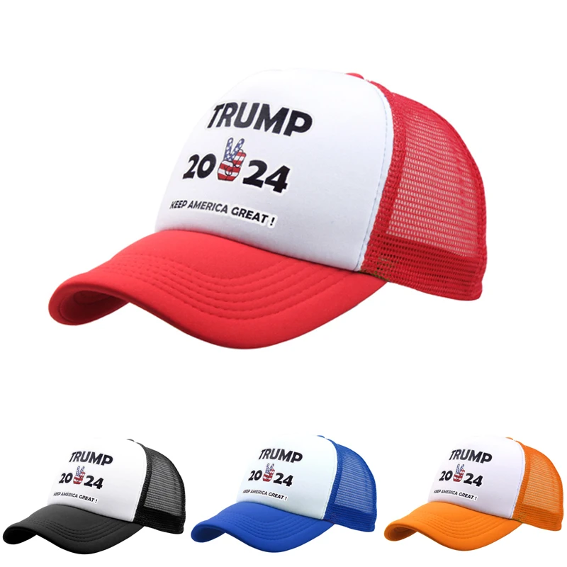 2024 Trump Presidencial Chapéu de Tornar a América Grande Novamente Verão Chapéu de Donald Trump Republicano Cap MAGA Bordado de Malha Boné de Beisebol